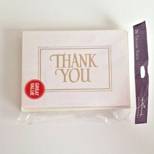 Hallmark Gold Thank You Cards Set